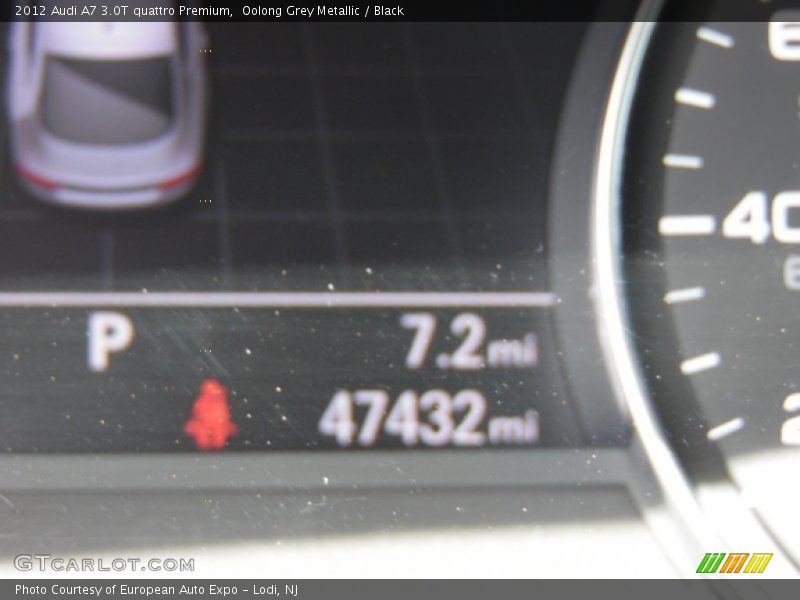Oolong Grey Metallic / Black 2012 Audi A7 3.0T quattro Premium