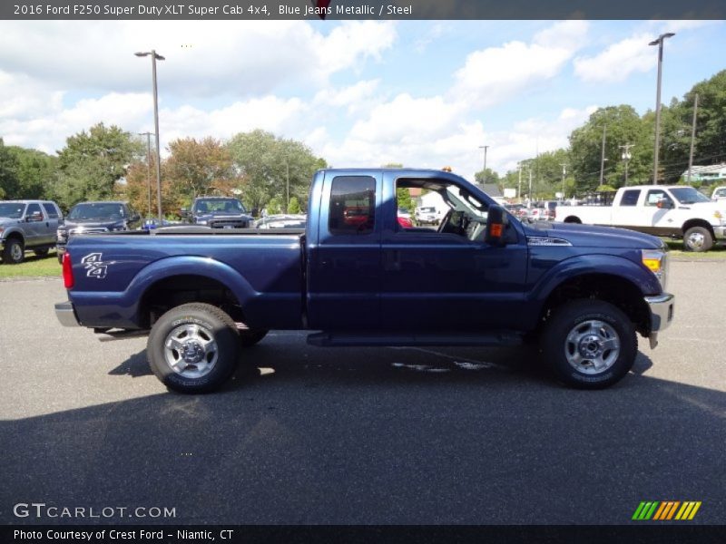 Blue Jeans Metallic / Steel 2016 Ford F250 Super Duty XLT Super Cab 4x4