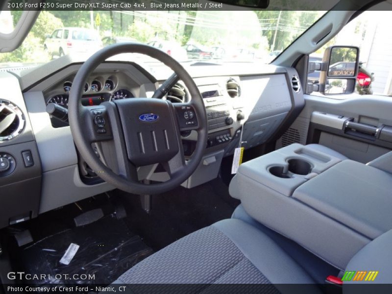Blue Jeans Metallic / Steel 2016 Ford F250 Super Duty XLT Super Cab 4x4