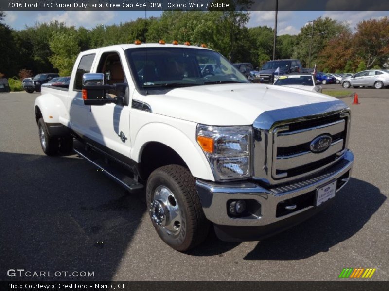 Oxford White / Adobe 2016 Ford F350 Super Duty Lariat Crew Cab 4x4 DRW