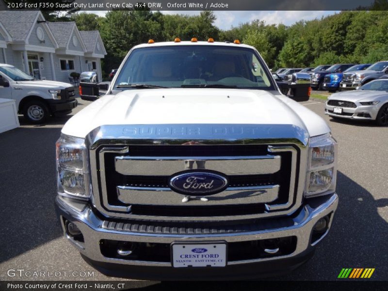 Oxford White / Adobe 2016 Ford F350 Super Duty Lariat Crew Cab 4x4 DRW