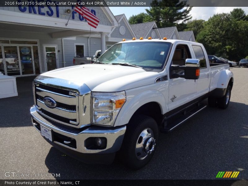 Oxford White / Adobe 2016 Ford F350 Super Duty Lariat Crew Cab 4x4 DRW