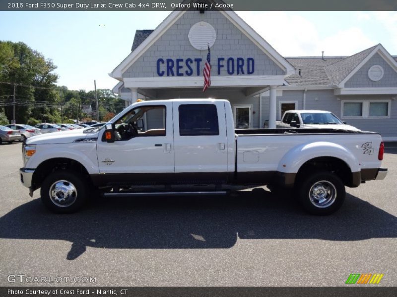 Oxford White / Adobe 2016 Ford F350 Super Duty Lariat Crew Cab 4x4 DRW