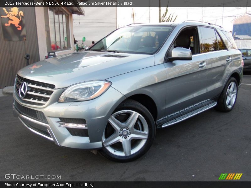 Palladium Silver Metallic / Black 2013 Mercedes-Benz ML 550 4Matic