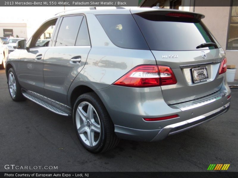 Palladium Silver Metallic / Black 2013 Mercedes-Benz ML 550 4Matic