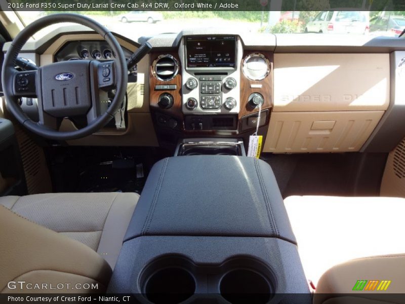 Oxford White / Adobe 2016 Ford F350 Super Duty Lariat Crew Cab 4x4 DRW