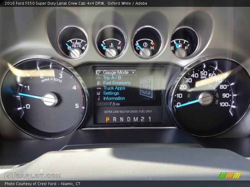 Oxford White / Adobe 2016 Ford F350 Super Duty Lariat Crew Cab 4x4 DRW
