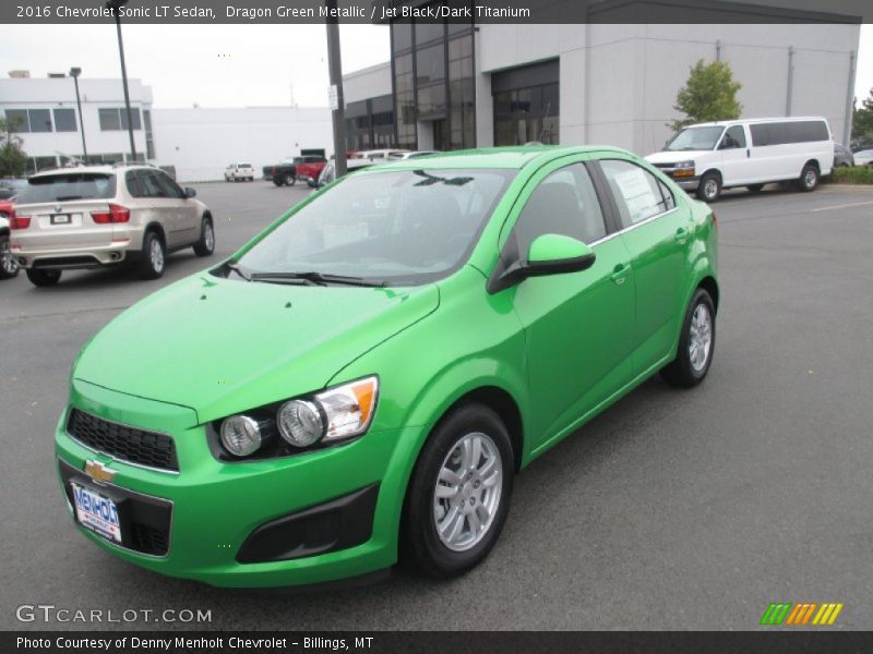 Dragon Green Metallic / Jet Black/Dark Titanium 2016 Chevrolet Sonic LT Sedan