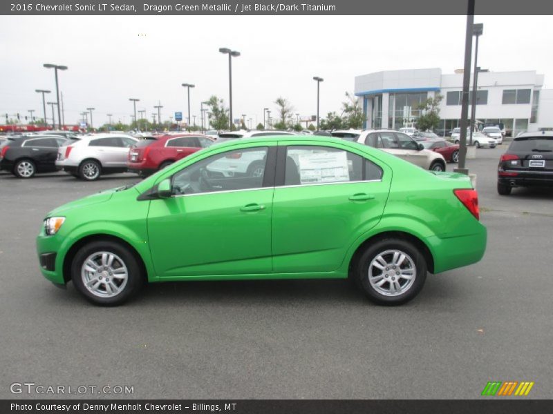 Dragon Green Metallic / Jet Black/Dark Titanium 2016 Chevrolet Sonic LT Sedan