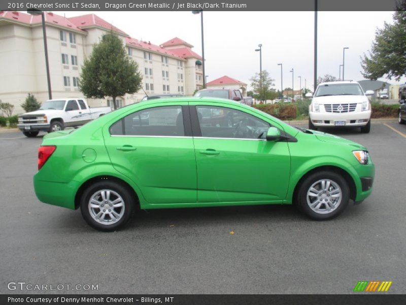 Dragon Green Metallic / Jet Black/Dark Titanium 2016 Chevrolet Sonic LT Sedan