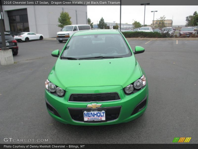 Dragon Green Metallic / Jet Black/Dark Titanium 2016 Chevrolet Sonic LT Sedan