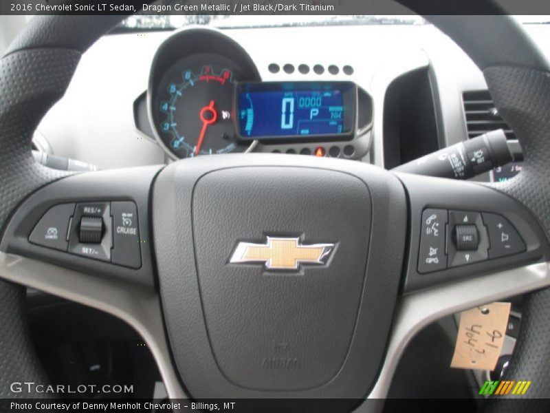 Dragon Green Metallic / Jet Black/Dark Titanium 2016 Chevrolet Sonic LT Sedan