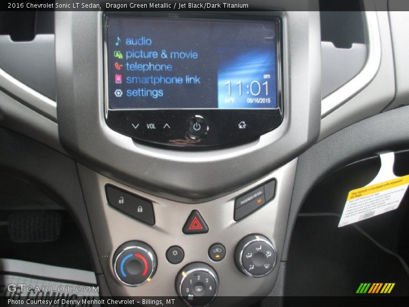 Dragon Green Metallic / Jet Black/Dark Titanium 2016 Chevrolet Sonic LT Sedan