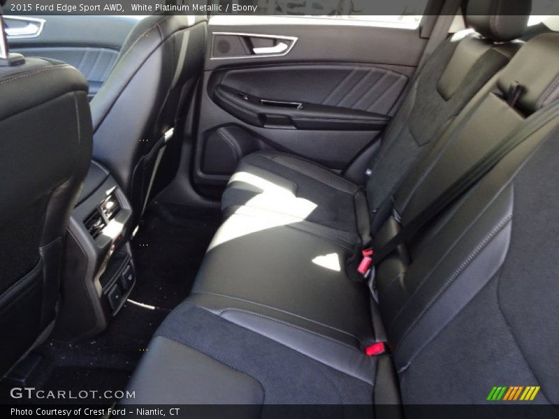 White Platinum Metallic / Ebony 2015 Ford Edge Sport AWD