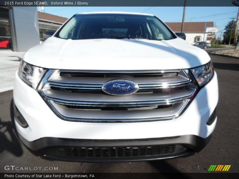 Oxford White / Ebony 2015 Ford Edge SE AWD