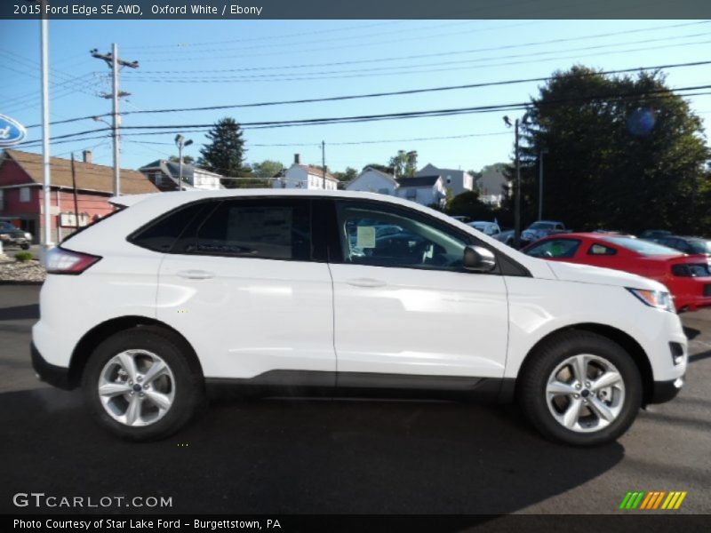 Oxford White / Ebony 2015 Ford Edge SE AWD