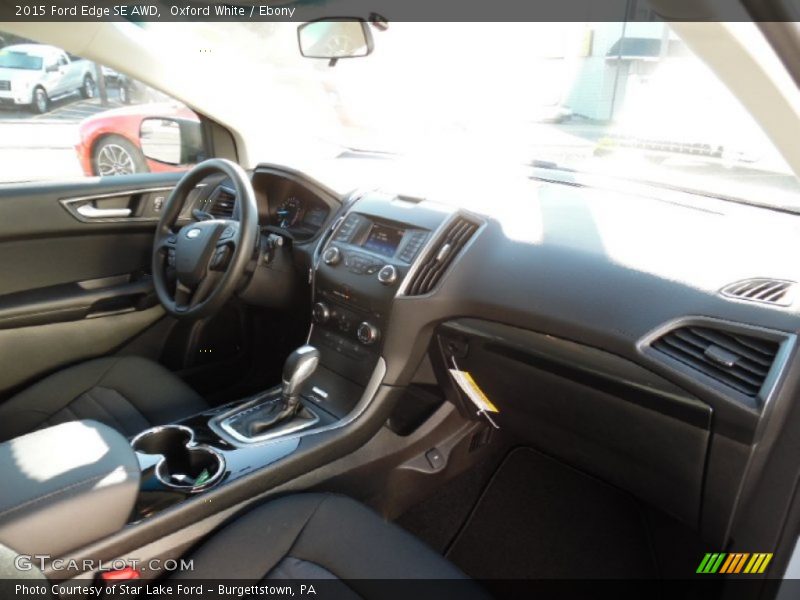 Oxford White / Ebony 2015 Ford Edge SE AWD