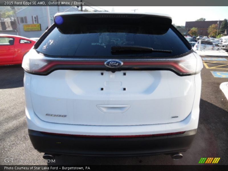 Oxford White / Ebony 2015 Ford Edge SE AWD