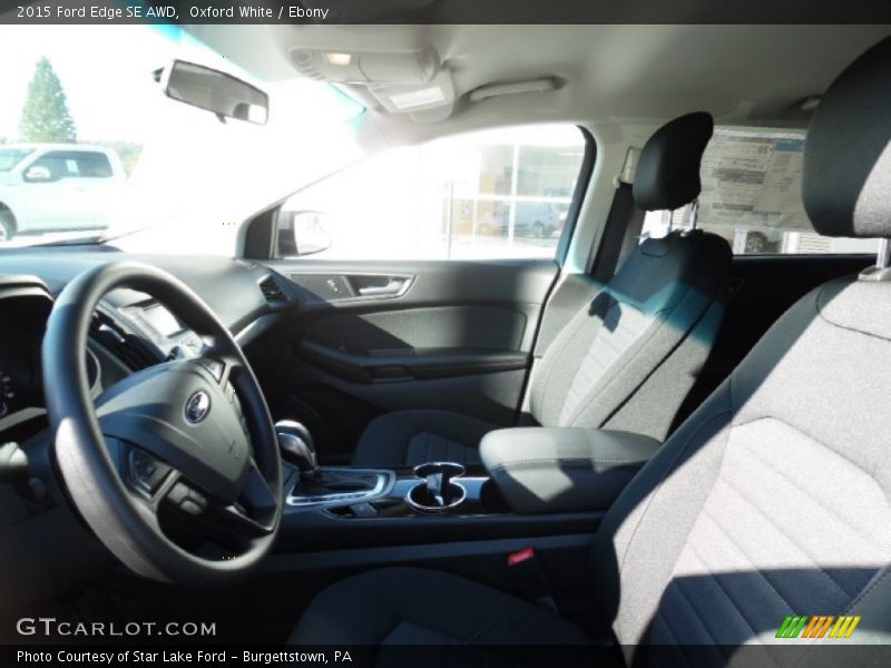 Oxford White / Ebony 2015 Ford Edge SE AWD