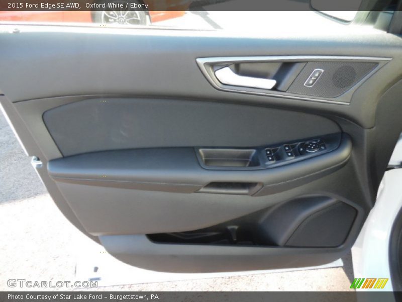 Oxford White / Ebony 2015 Ford Edge SE AWD