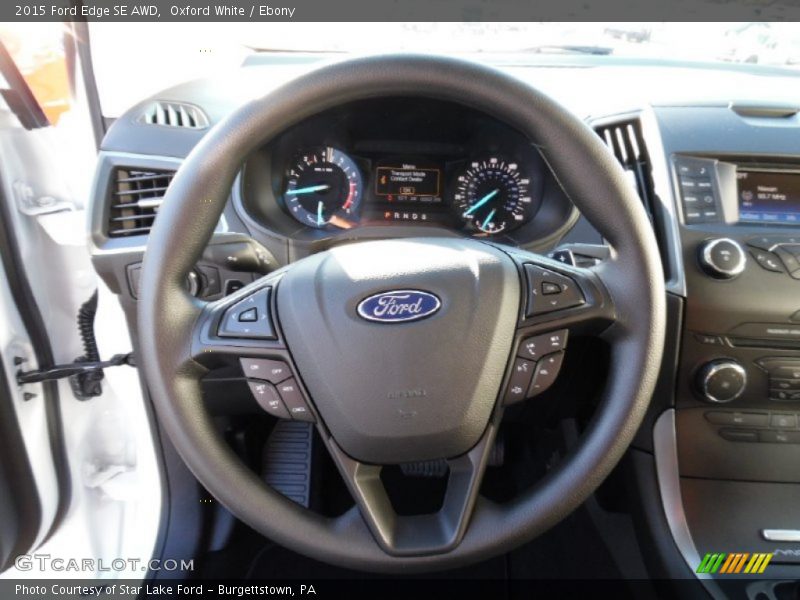 Oxford White / Ebony 2015 Ford Edge SE AWD