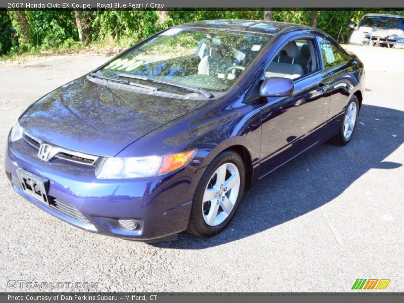 Front 3/4 View of 2007 Civic EX Coupe