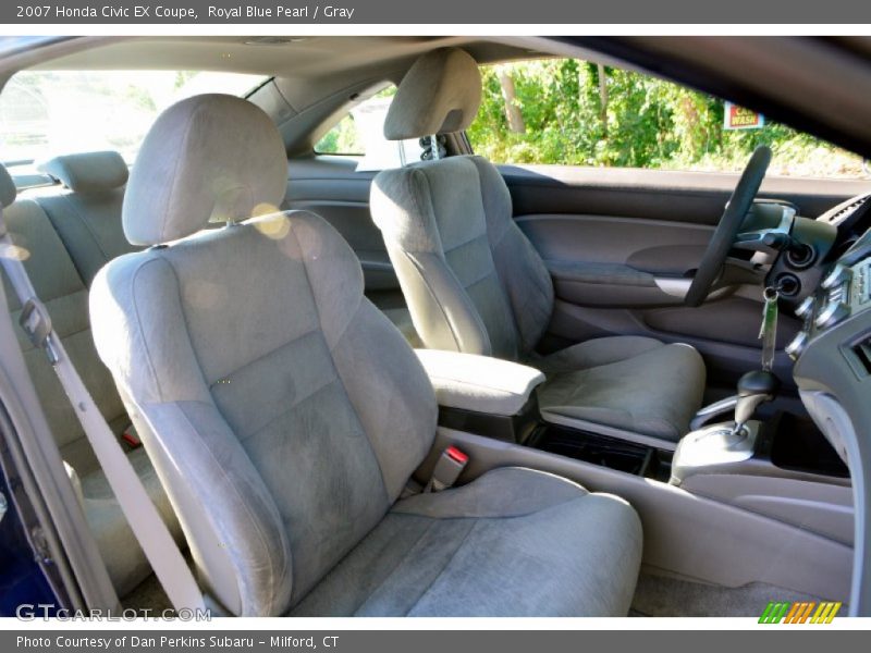 Royal Blue Pearl / Gray 2007 Honda Civic EX Coupe