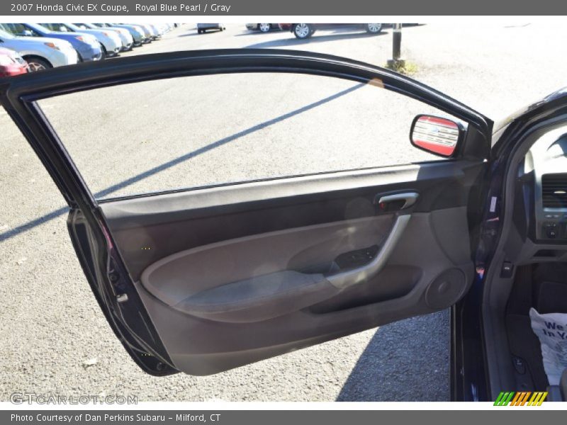 Royal Blue Pearl / Gray 2007 Honda Civic EX Coupe