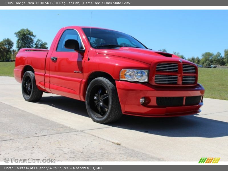 Flame Red / Dark Slate Gray 2005 Dodge Ram 1500 SRT-10 Regular Cab