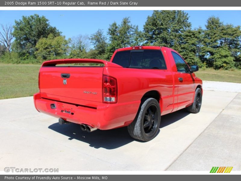 Flame Red / Dark Slate Gray 2005 Dodge Ram 1500 SRT-10 Regular Cab