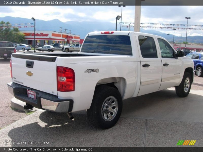 Summit White / Dark Titanium 2010 Chevrolet Silverado 1500 LS Crew Cab 4x4