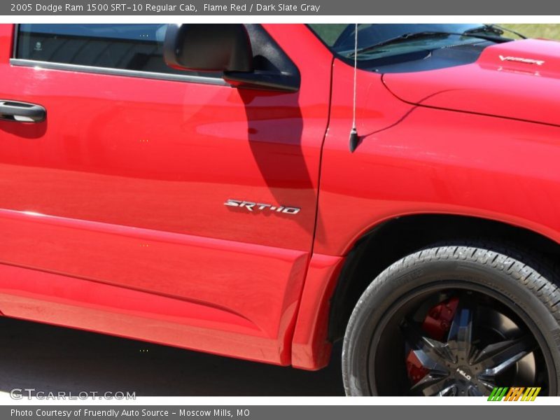 Flame Red / Dark Slate Gray 2005 Dodge Ram 1500 SRT-10 Regular Cab