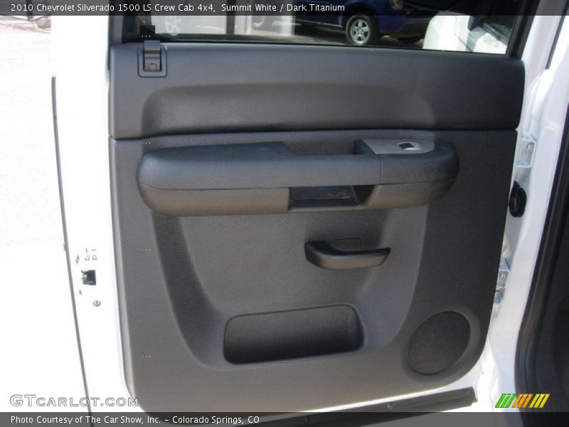 Summit White / Dark Titanium 2010 Chevrolet Silverado 1500 LS Crew Cab 4x4
