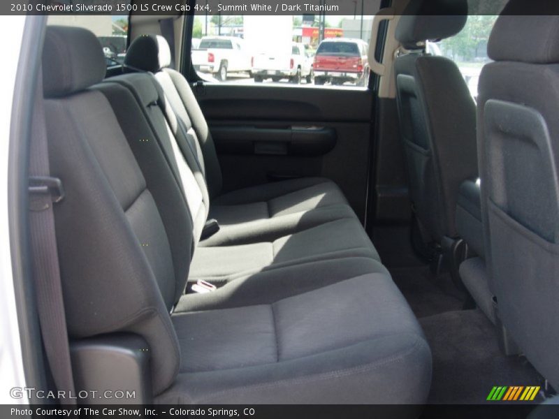 Summit White / Dark Titanium 2010 Chevrolet Silverado 1500 LS Crew Cab 4x4