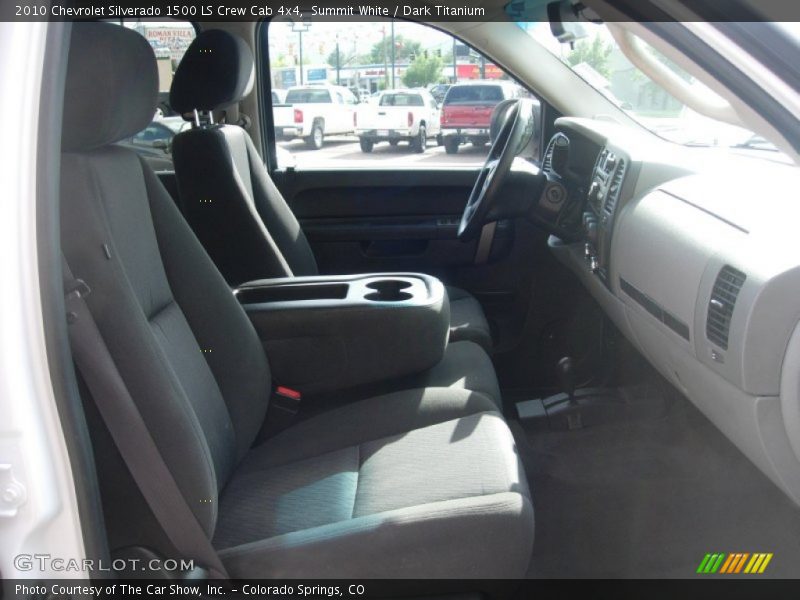 Summit White / Dark Titanium 2010 Chevrolet Silverado 1500 LS Crew Cab 4x4