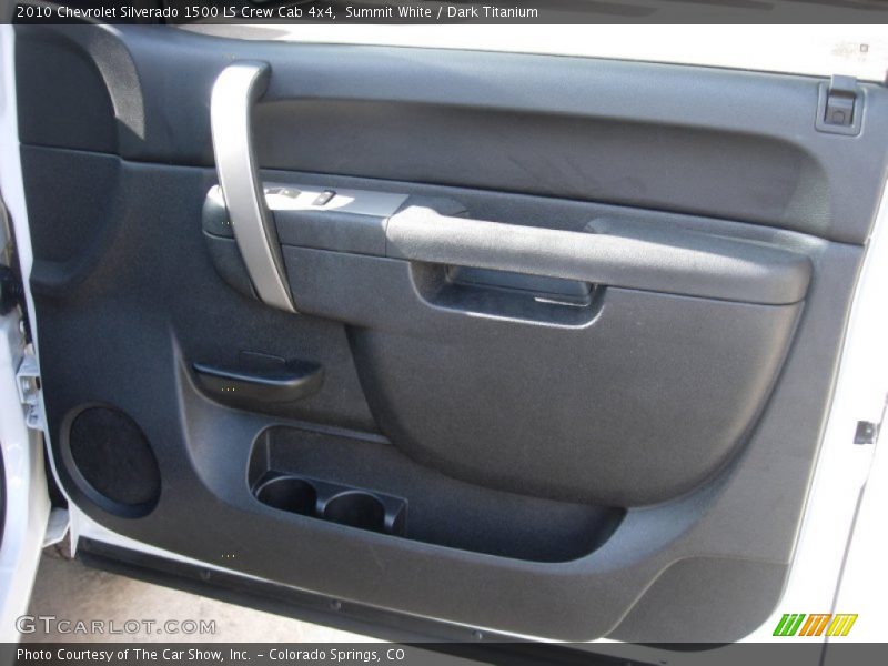 Summit White / Dark Titanium 2010 Chevrolet Silverado 1500 LS Crew Cab 4x4