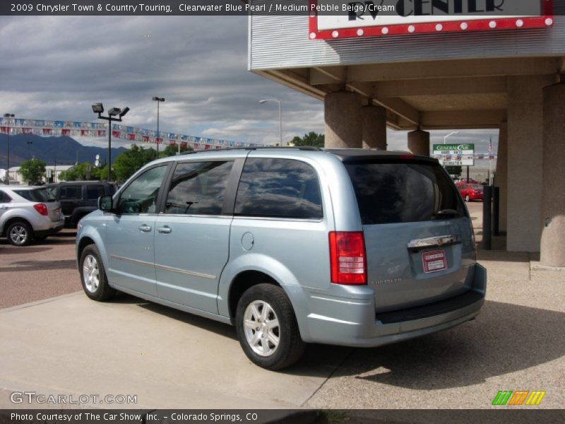 Clearwater Blue Pearl / Medium Pebble Beige/Cream 2009 Chrysler Town & Country Touring