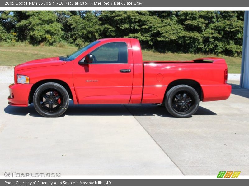 Flame Red / Dark Slate Gray 2005 Dodge Ram 1500 SRT-10 Regular Cab