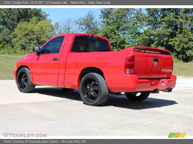 Flame Red / Dark Slate Gray 2005 Dodge Ram 1500 SRT-10 Regular Cab