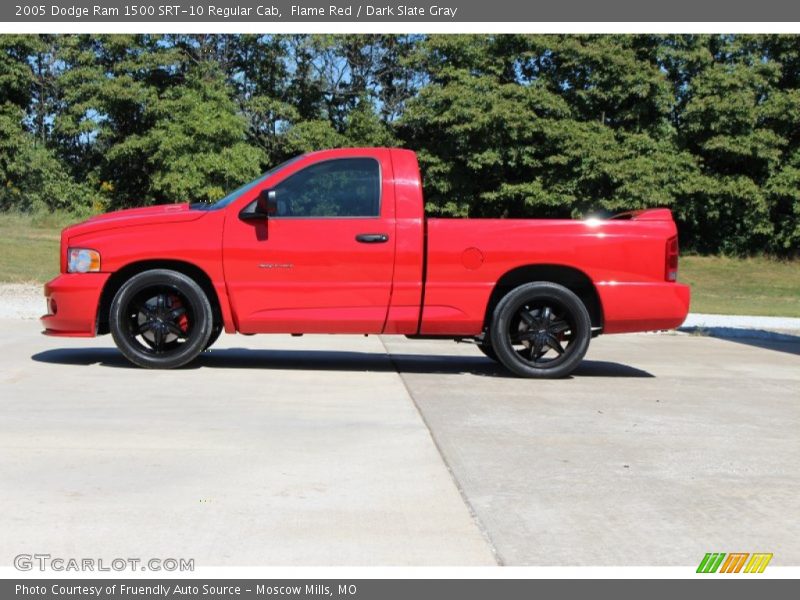 Flame Red / Dark Slate Gray 2005 Dodge Ram 1500 SRT-10 Regular Cab