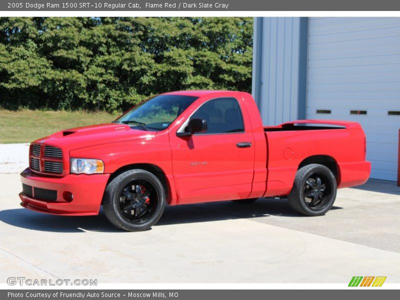 Flame Red / Dark Slate Gray 2005 Dodge Ram 1500 SRT-10 Regular Cab