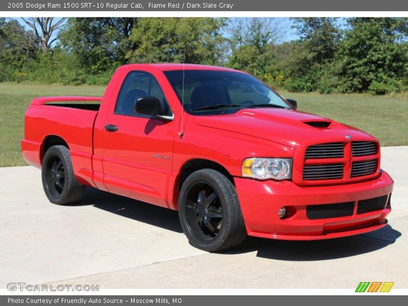 Flame Red / Dark Slate Gray 2005 Dodge Ram 1500 SRT-10 Regular Cab