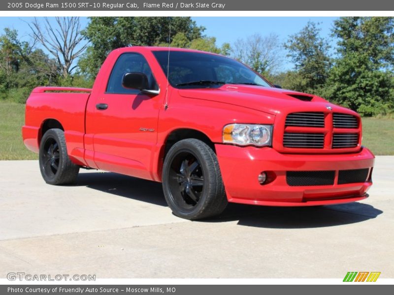 Flame Red / Dark Slate Gray 2005 Dodge Ram 1500 SRT-10 Regular Cab