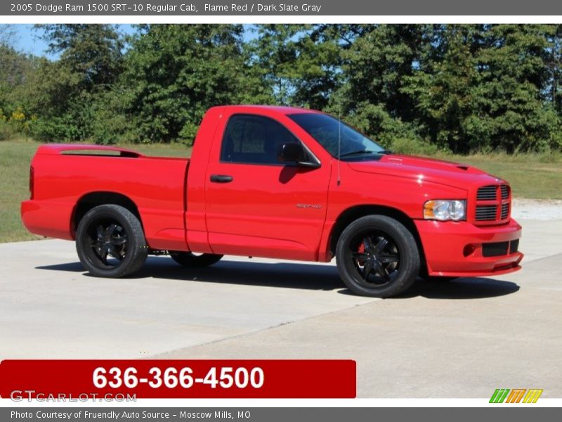 Flame Red / Dark Slate Gray 2005 Dodge Ram 1500 SRT-10 Regular Cab