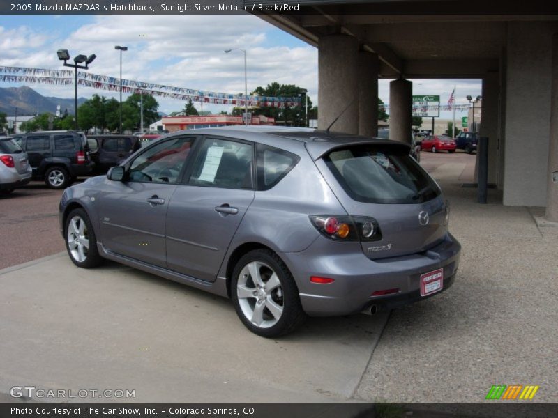 Sunlight Silver Metallic / Black/Red 2005 Mazda MAZDA3 s Hatchback