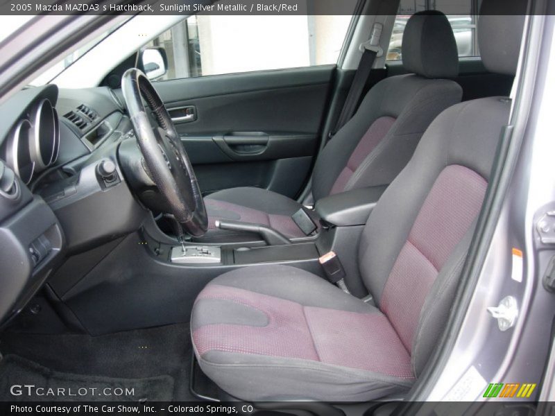 Sunlight Silver Metallic / Black/Red 2005 Mazda MAZDA3 s Hatchback