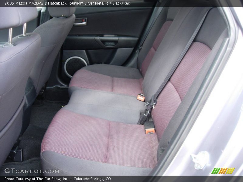 Sunlight Silver Metallic / Black/Red 2005 Mazda MAZDA3 s Hatchback