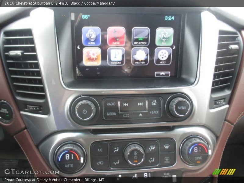 Controls of 2016 Suburban LTZ 4WD
