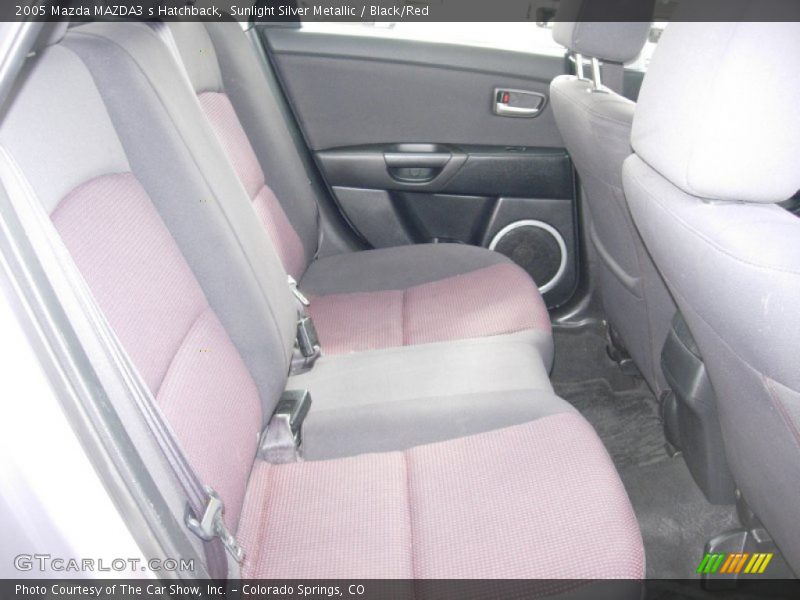 Sunlight Silver Metallic / Black/Red 2005 Mazda MAZDA3 s Hatchback