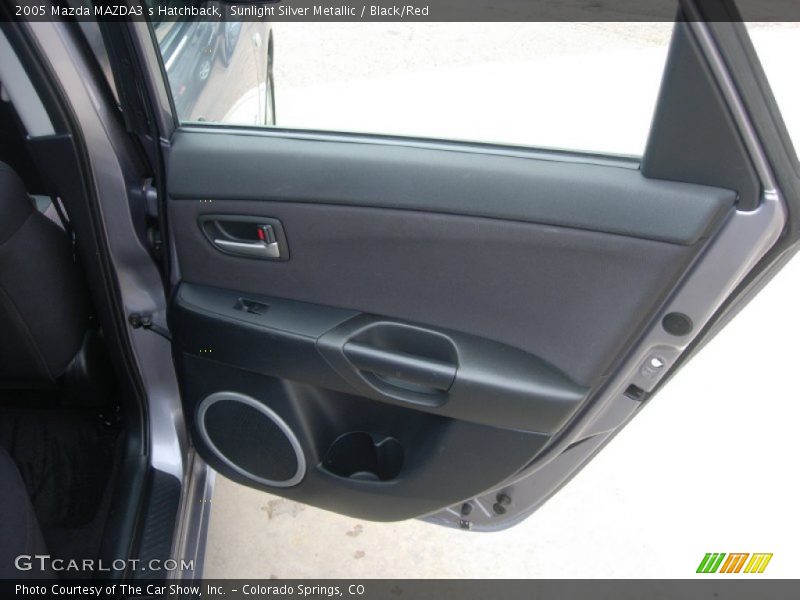 Sunlight Silver Metallic / Black/Red 2005 Mazda MAZDA3 s Hatchback